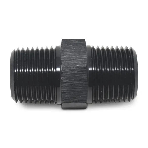 Russell - 3/8In Male Pipe Nipple Adapter Fitting With Black Finish 1