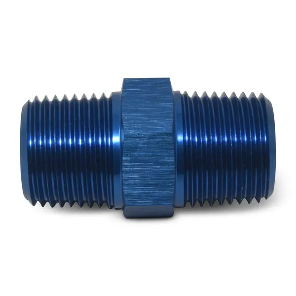 Russell - 1/2In Male Pipe Nipple Adapter Fitting With Blue Finish 1