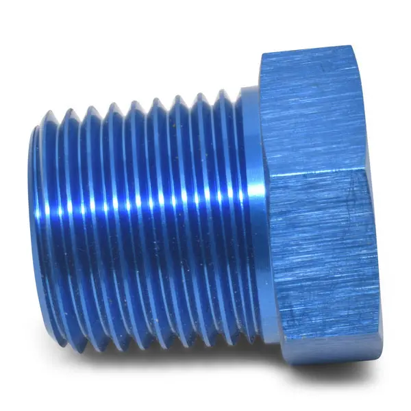 Russell - 1/4In Male To 1/8In Female Pipe Bushing Reducer Adapter Fitting With Blue Finish 1