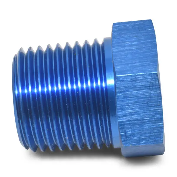 Russell - 3/8In Male To 1/4In Female Pipe Bushing Reducer Adapter Fitting With Blue Finish 1