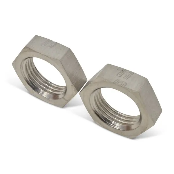 Russell - An-10 To 7/8In -14 Thread Bulkhead Nut Adapter Fitting With Endura Finish 1