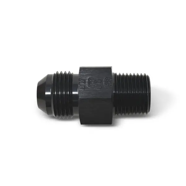 Russell - An-8 Flare To 3/8In Pipe Fuel Pressure Adapter With Black Finish 1