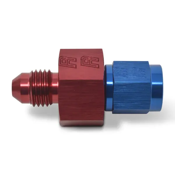 Russell - An-4 Fuel Pressure Takeoff Adapter, 1/8In Npt Side Port With Red/Blue Finish 1