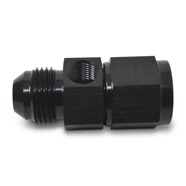 Russell - An-6 Fuel Pressure Takeoff Adapter, 1/8In Npt Side Port With Black Finish 1