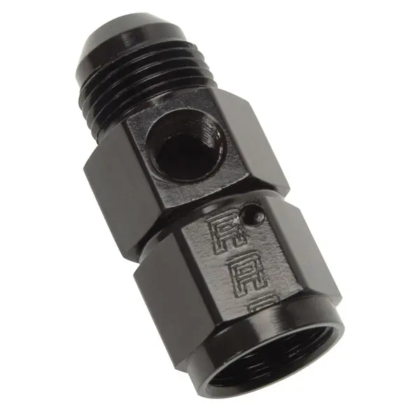 Russell - An-8 Fuel Pressure Takeoff Adapter, 1/8In Npt Side Port With Black Finish 1