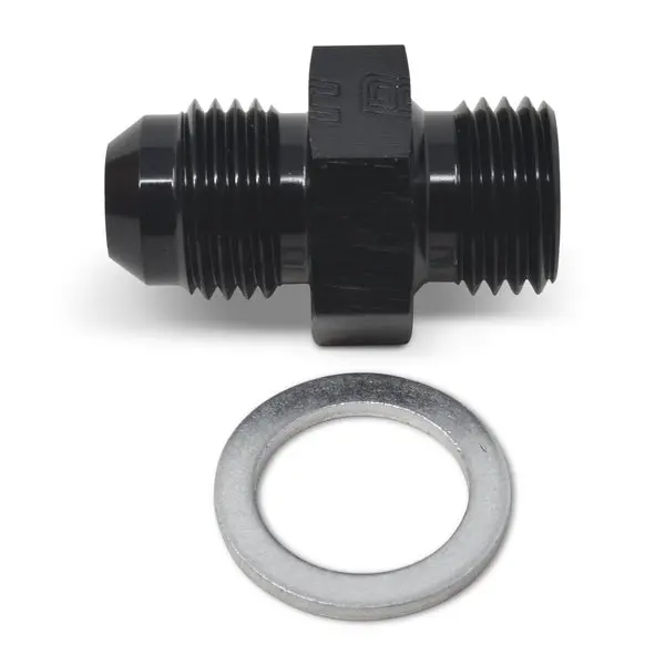 Russell - An-6 Flare To 14Mm X 1.5 Metric Adapter Fitting With Black Finish 2