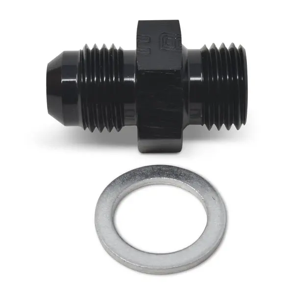 Russell - An-6 Flare To 16Mm X 1.5 Metric Adapter Fitting With Black Finish 1