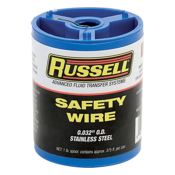 Russell - .032-Gauge Stainless Steel Safety Wire, 1-Lb. Spool 1