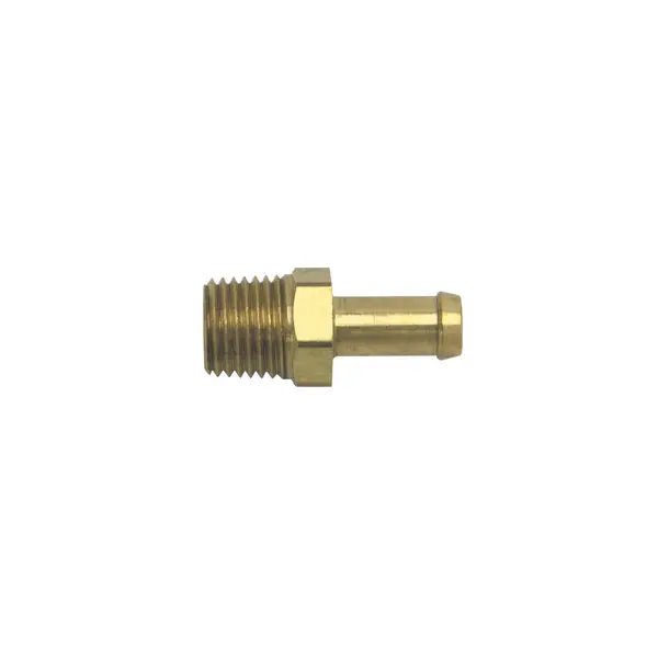 Russell - 1/4 Npt X 9Mm Hose Single Barb Manifold Brass Adapter Fitting 1