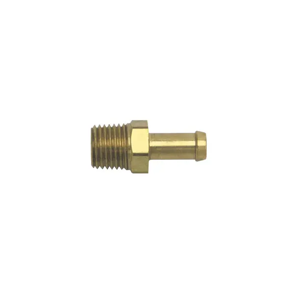 Russell - 1/4 Npt X 10Mm Hose Single Barb Manifold Brass Adapter Fitting 1