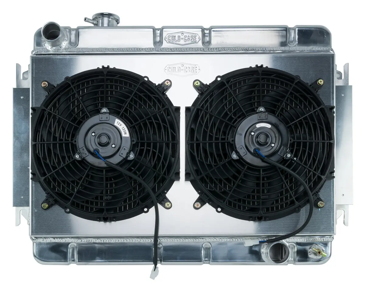 Cold Case - 1966-1967 Chevy Chevelle / El Camino Aluminum Radiator And Dual 12In. Fan Kit - Manual Transmission 1