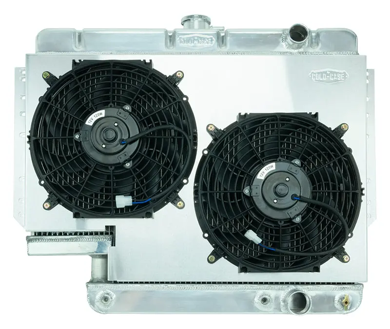 Cold Case - Chevy Impala Radiator 1961-1965 Chevy Impala 500 Box Aluminum Performance Radiator And Dual 12In. Fans Kit 1