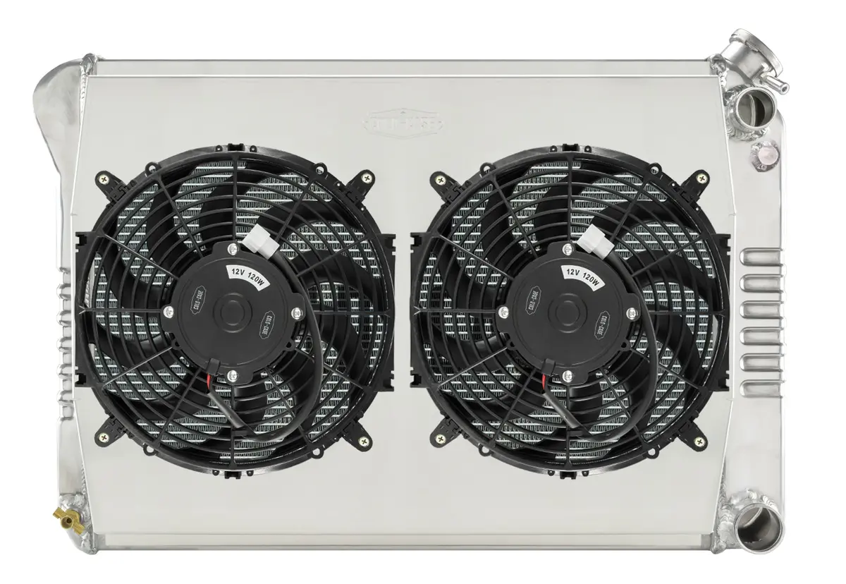 Cold Case - 1968-1979 Chevy Nova Ls Swap Radiator Kit With Dual 12In. Fans 1
