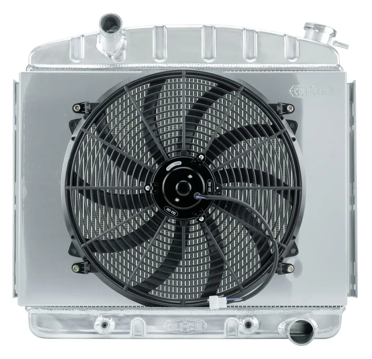 Cold Case - 1957 Tri-5 Chevy Aluminum Performance Radiator And 16In. Fan Kit 6 Cylinder (Front Mount) 1