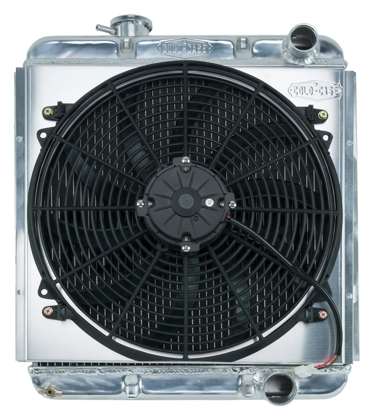 Cold Case - 1965-1966 Ford Mustang 289 Aluminum Performance Radiator And 16In. Fan Kit - Automatic Transmission 1