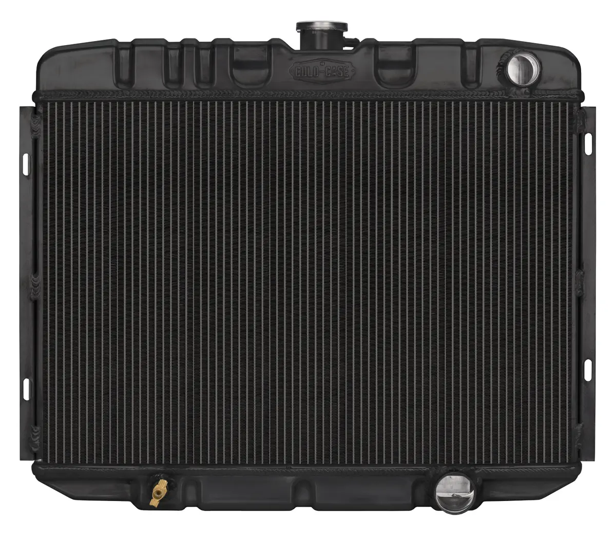 Cold Case - 1967-1970 Ford Mustang Small Block 24In. Automatic Aluminum Performance Radiator Black Night Rider Series 1