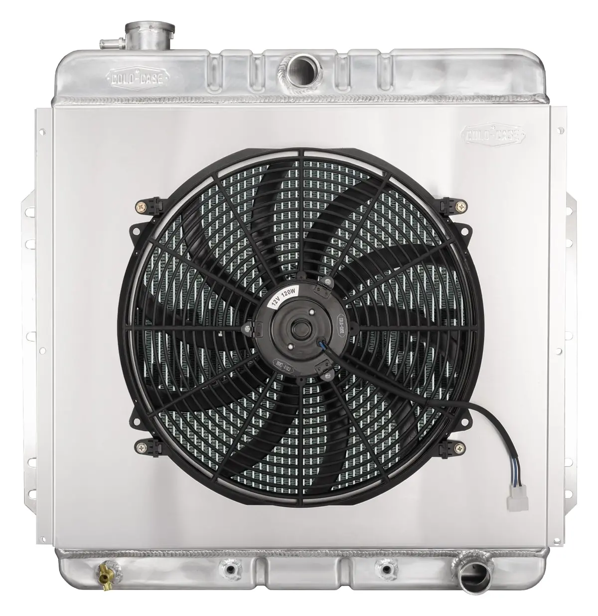 Cold Case - 1953-1956 Ford F-100 Truck With Chevy Engine Performance Radiator Aluminum And 16In. Fan And Shroud 1