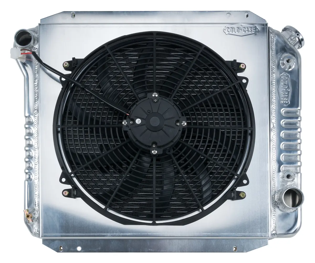 Cold Case - 1966-1977 Ford Bronco Aluminum Performance Radiator And 16In. Fan Kit 1