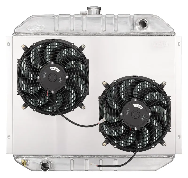 Cold Case - 1966-1979 Ford Bronco Coyote Swap Aluminum Radiator And Dual 12In. Fan Kit 1