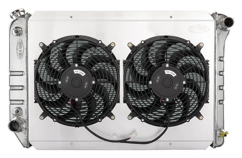 Cold Case - 1980-1984 Ford Bronco/F-100 F-150 F-250 F-350 F-450 Truck Radiator And Dual 12In. Fan Kit 1