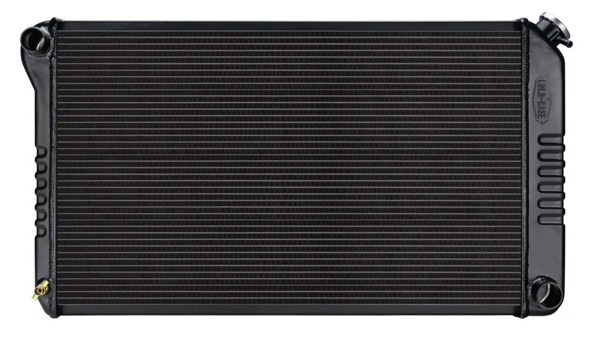 Cold Case - 1968-1977 Gm A-Body Manual Aluminum Radiator Black Night Rider Series 1