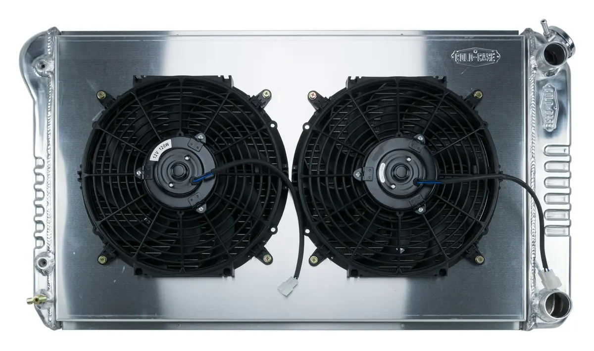 Cold Case - 1968-1972 A-Body Ls Swap Aluminum Radiator And Dual 12In. Fan Kit 1