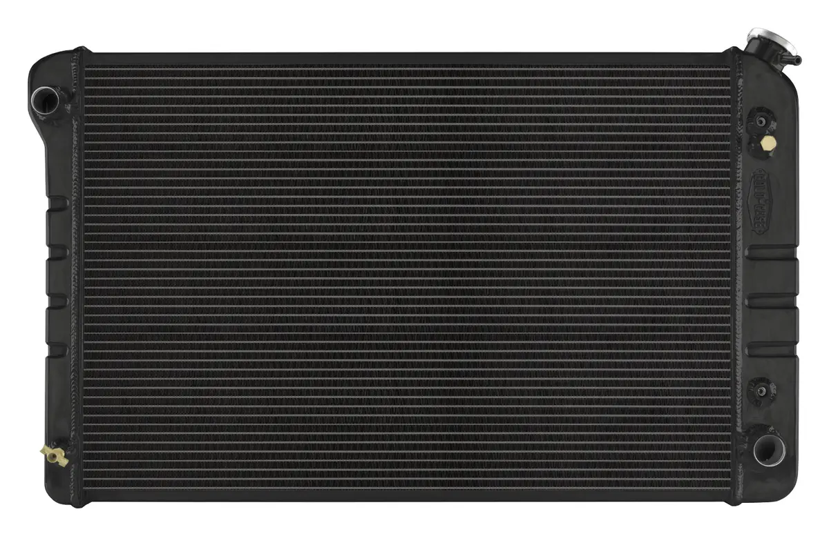 Cold Case - 1977-1987 Chevy/Gmc Pickup Truck Automatic 21In. Aluminum Radiator Black Night Rider Series 1