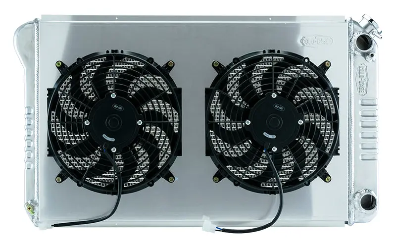 Cold Case - 1977-1987 Gmc Truck 21In. Ls Swap Aluminum Radiator And 14In. Fan Kit 1