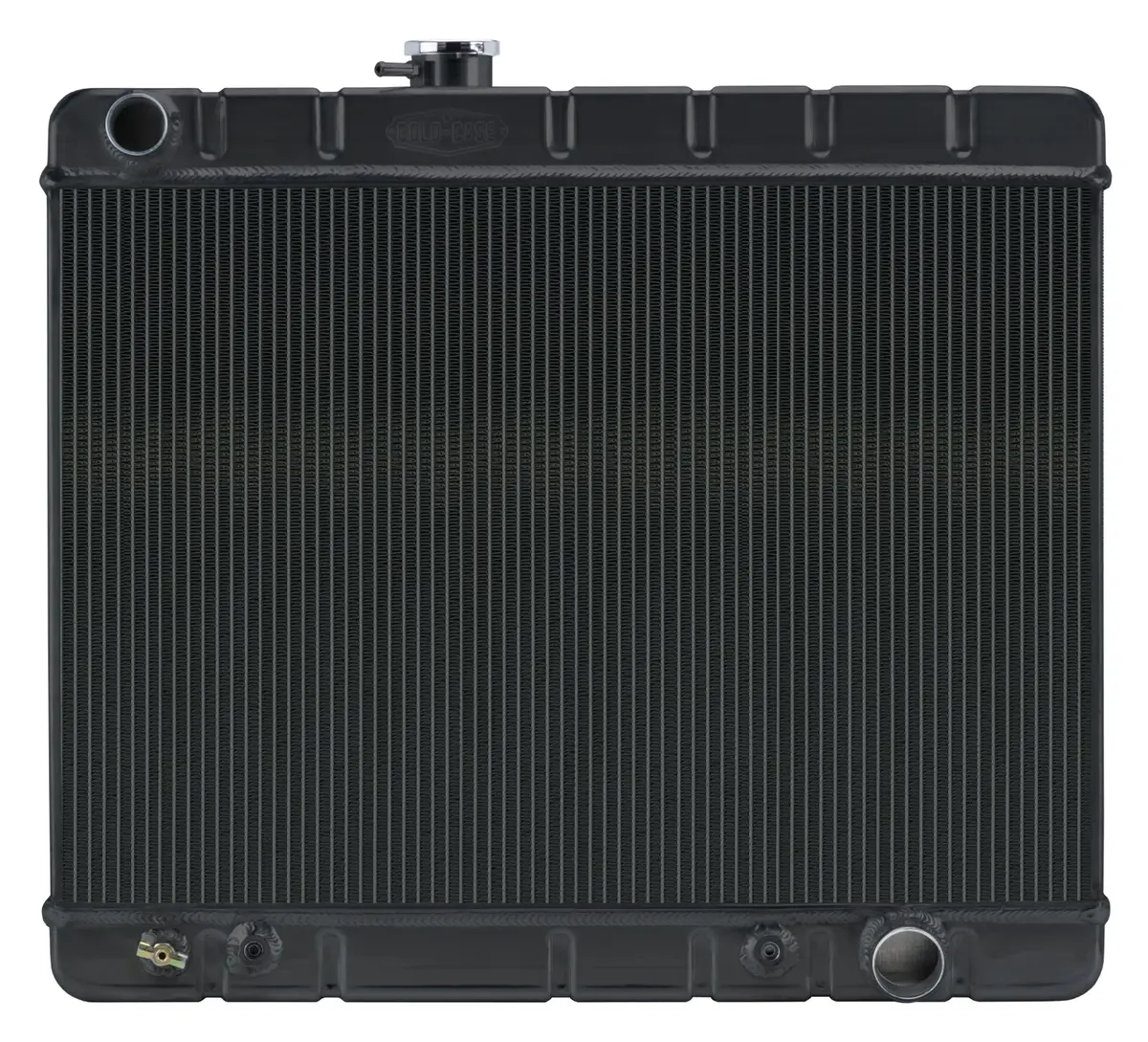 Cold Case - 1966-1967 Pontiac Gto With Ac Automatic Aluminum Radiator Black Night Rider Series 1
