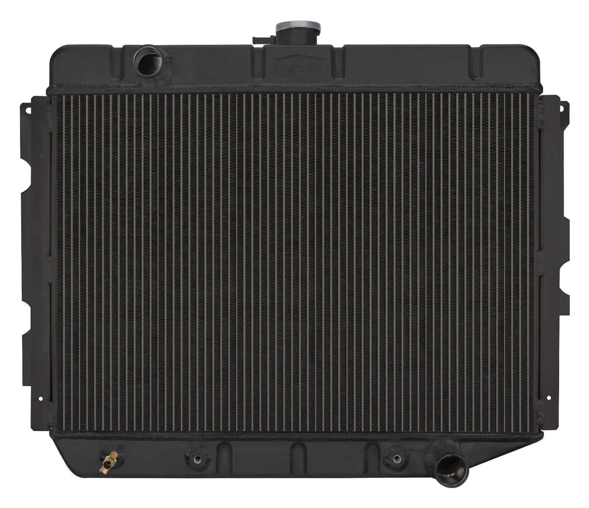 Cold Case - 1966-1974 A,B,C, E Body With Ac Automatic 17X26in. Aluminum Performance Radiator Black Night Rider Series 1