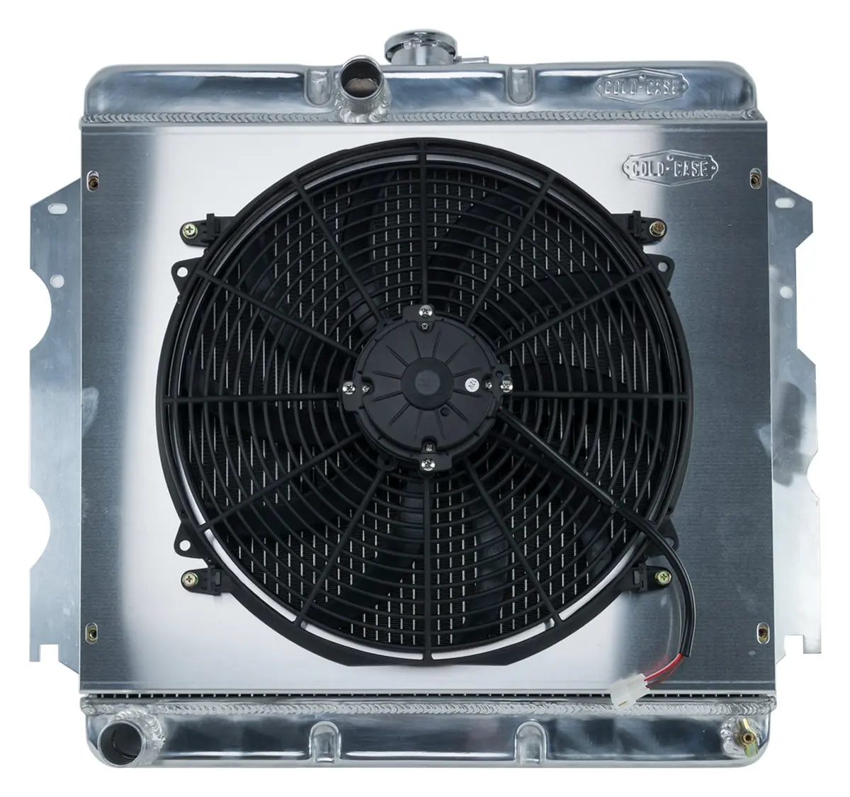 Cold Case - 1962-1974 A,B,C,E Body Sb Aluminum Performance Radiator And 16In. Fan Kit - Manual Transmission 18X22in. 1