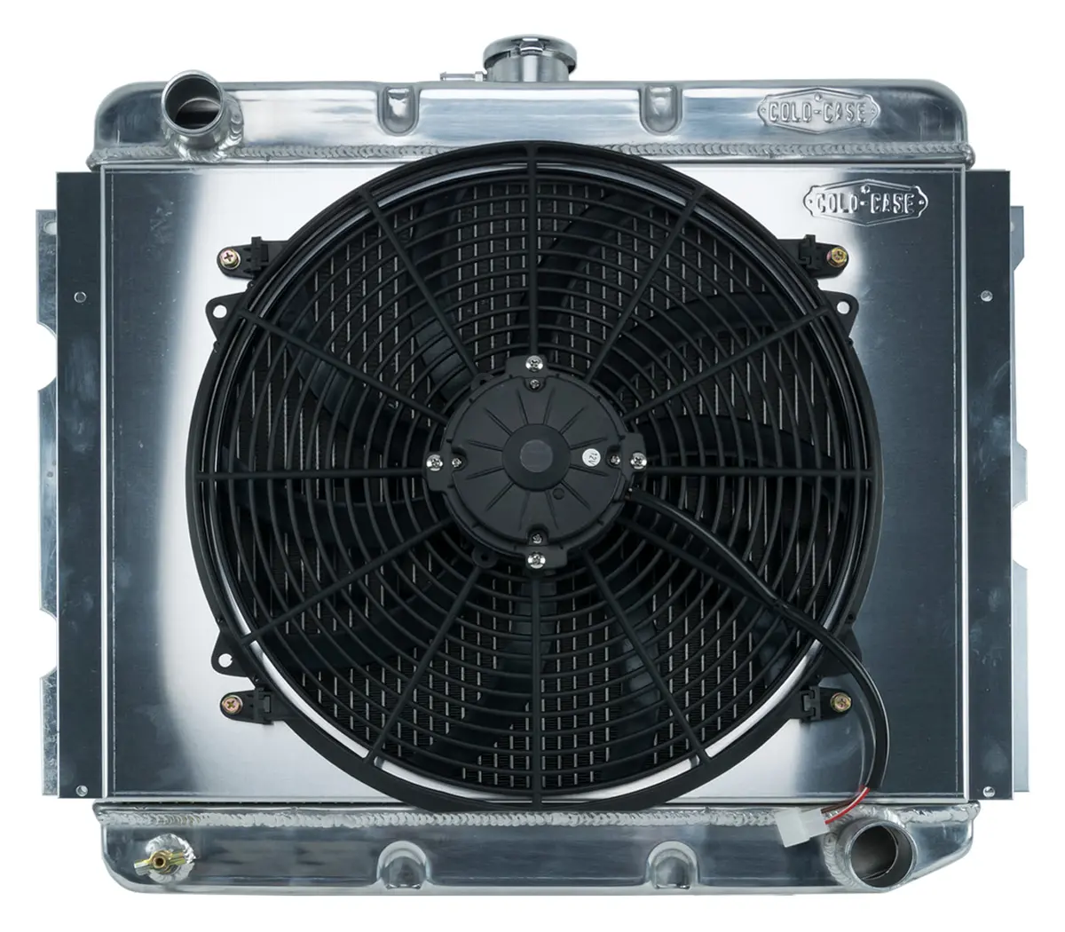 Cold Case - 1968-1973 B,C,E Body Bb Aluminum Performance Radiator And 16In. Fan Kit - Manual Transmission 16X22.75In. 1