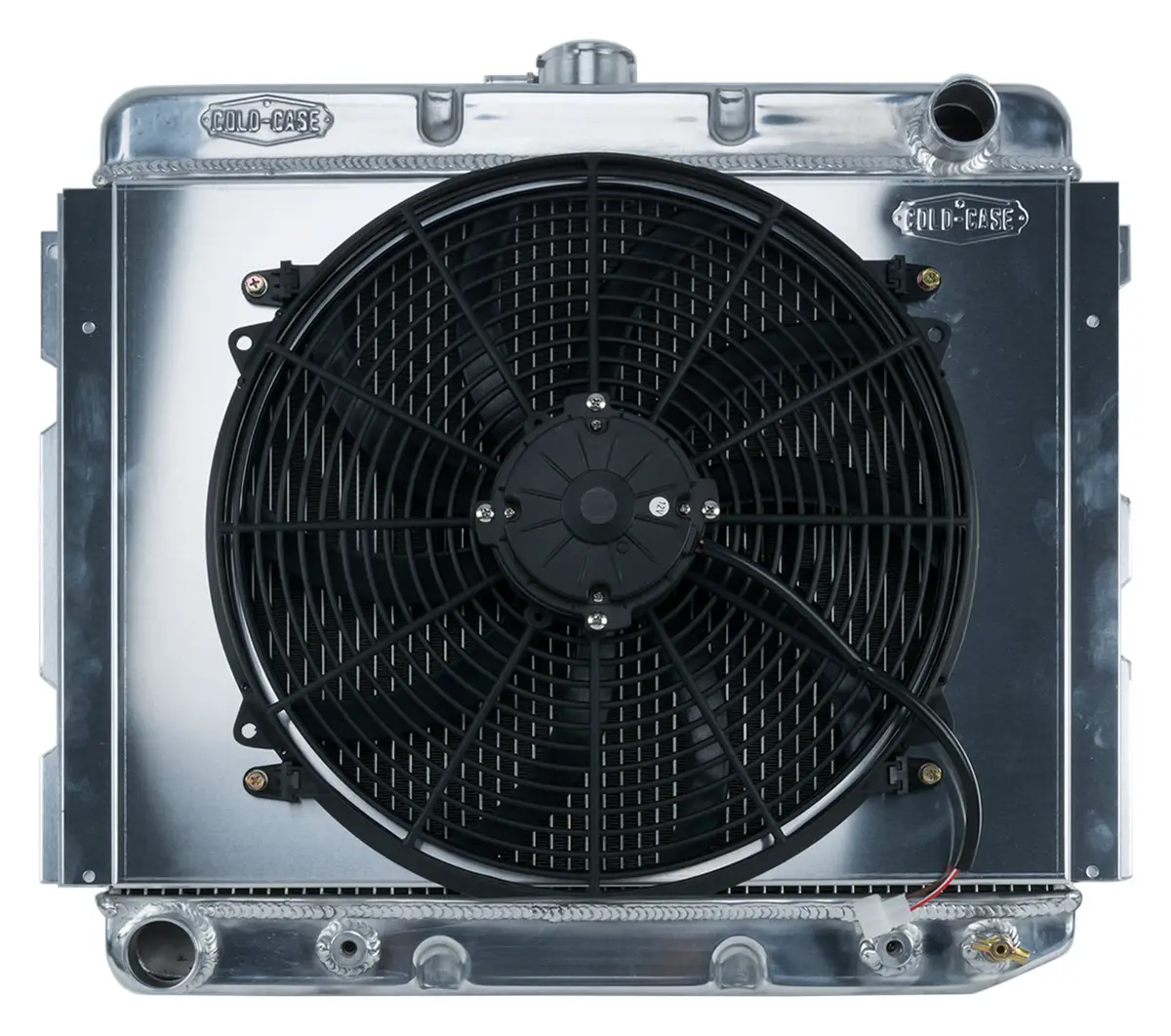 Cold Case - 1968-1973 B,E Body Bb Aluminum Performance Radiator And 16In. Fan Kit 16X22in. - Automatic Transmission 1