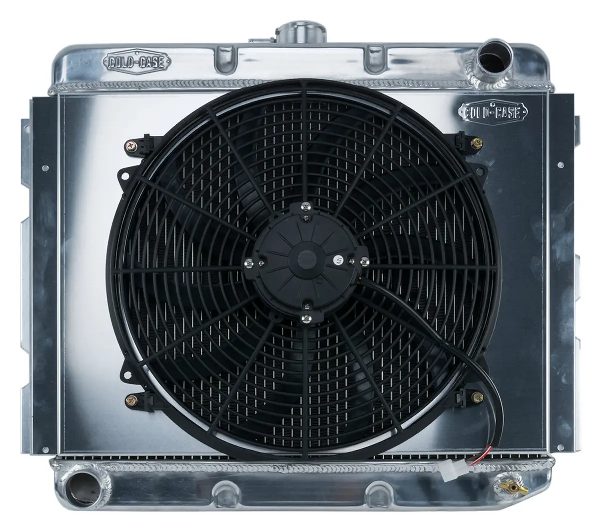 Cold Case - 1968-1973 B,E Body Bb Aluminum Performance Radiator And Fan Kit 16In.X22in. Manual Transmission 1