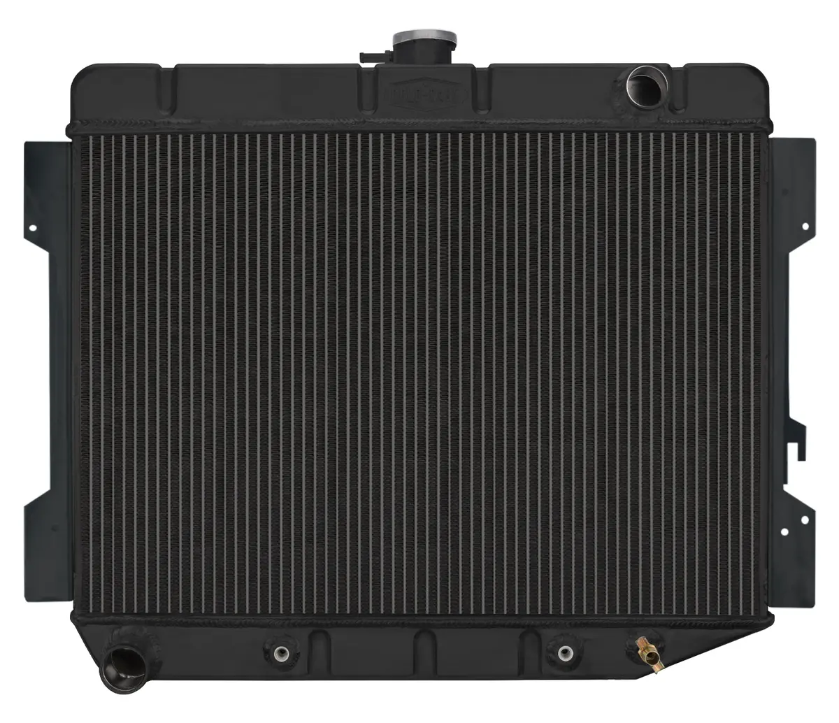 Cold Case - 1966-1974 B,E Body Challenger Automatic 17X26in. Aluminum Performance Radiator Black Night Rider Series 1