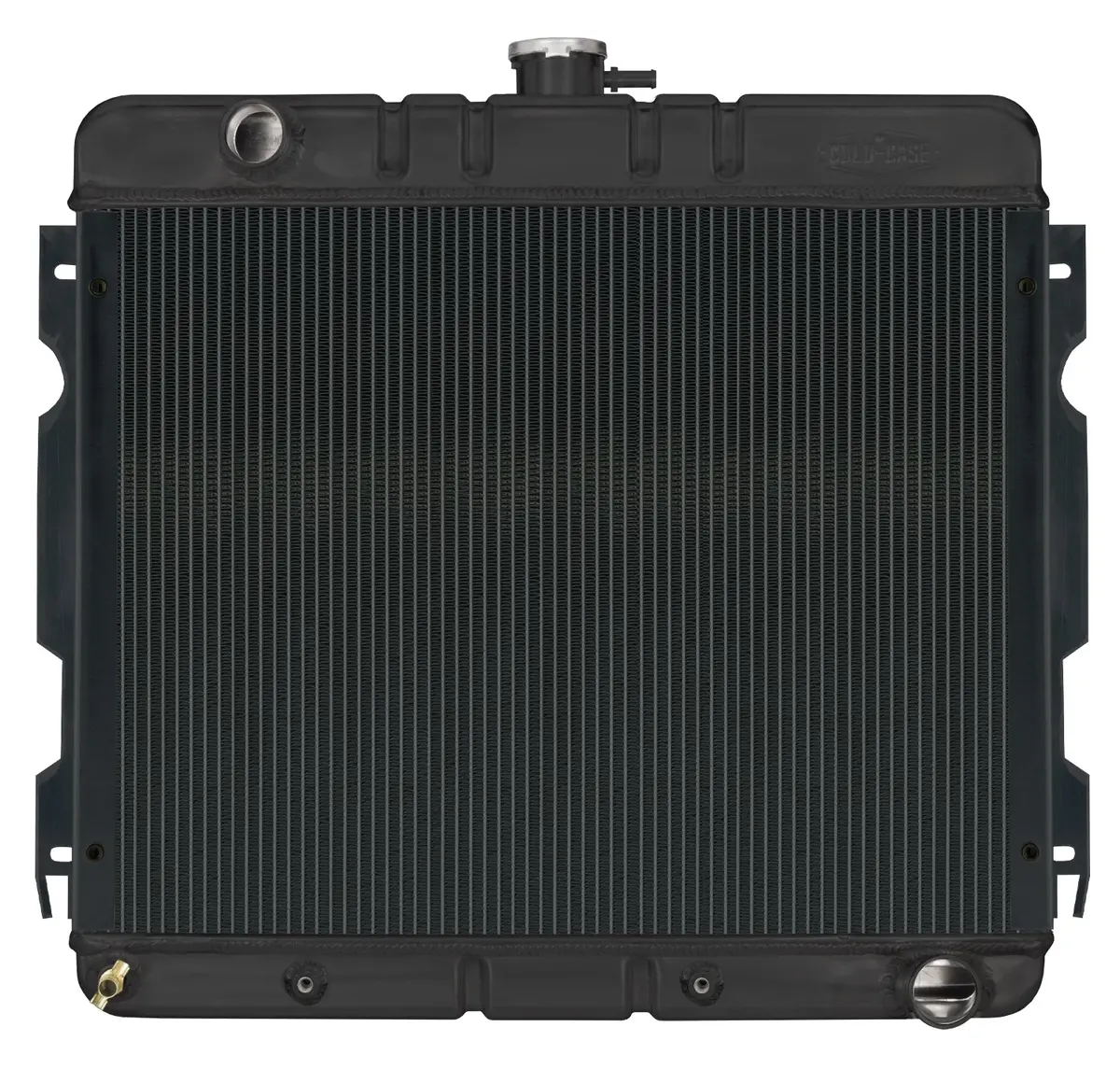 Cold Case - 1970-1972 A,B Body Small Block Automatic 17X22in. Aluminum Performance Radiator Black Night Rider Series 1