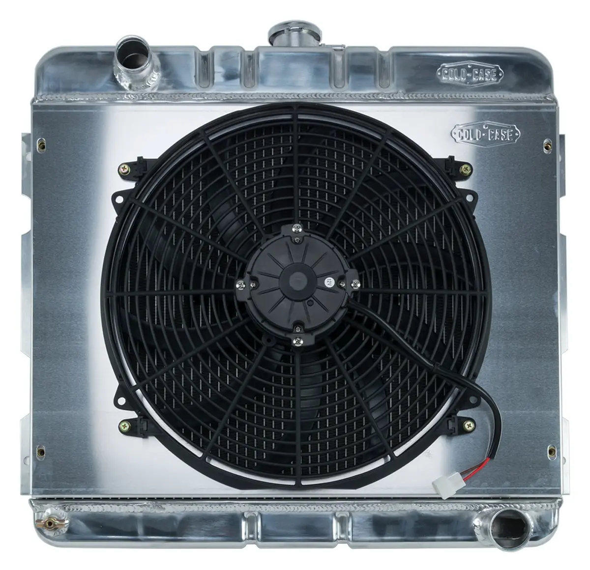 Cold Case - 1970-1972 A,B Body Sb Aluminum Performance Radiator And 16In. Fan Kit - Manual Transmission 17X22in. 1