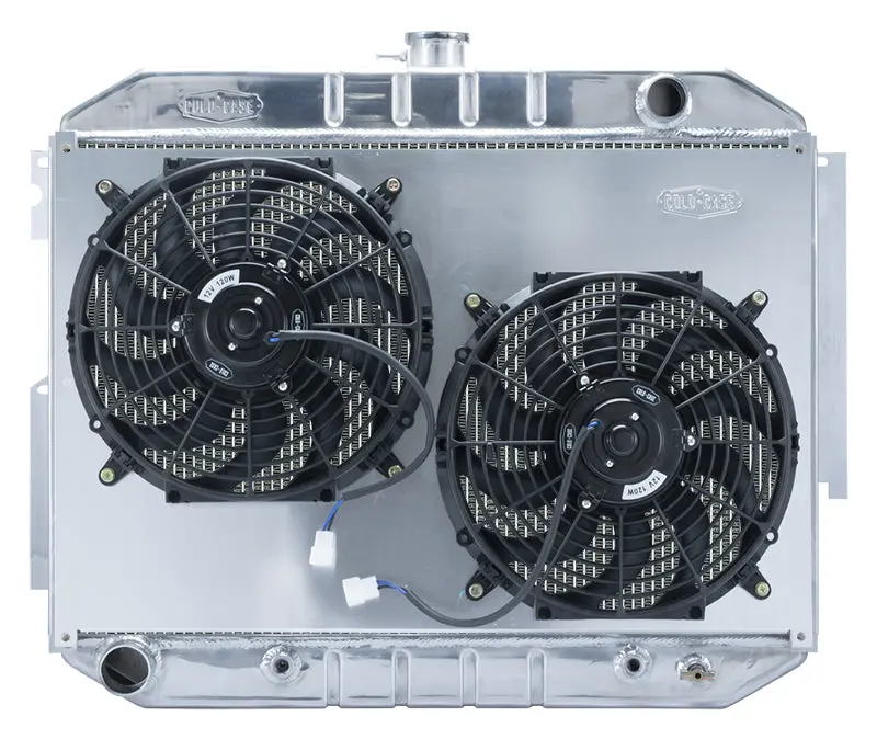 Cold Case - 1966-1970 Mopar C-Body 26X17.5 - Automatic Transmission Performance Radiator And Dual Fan Kit 1