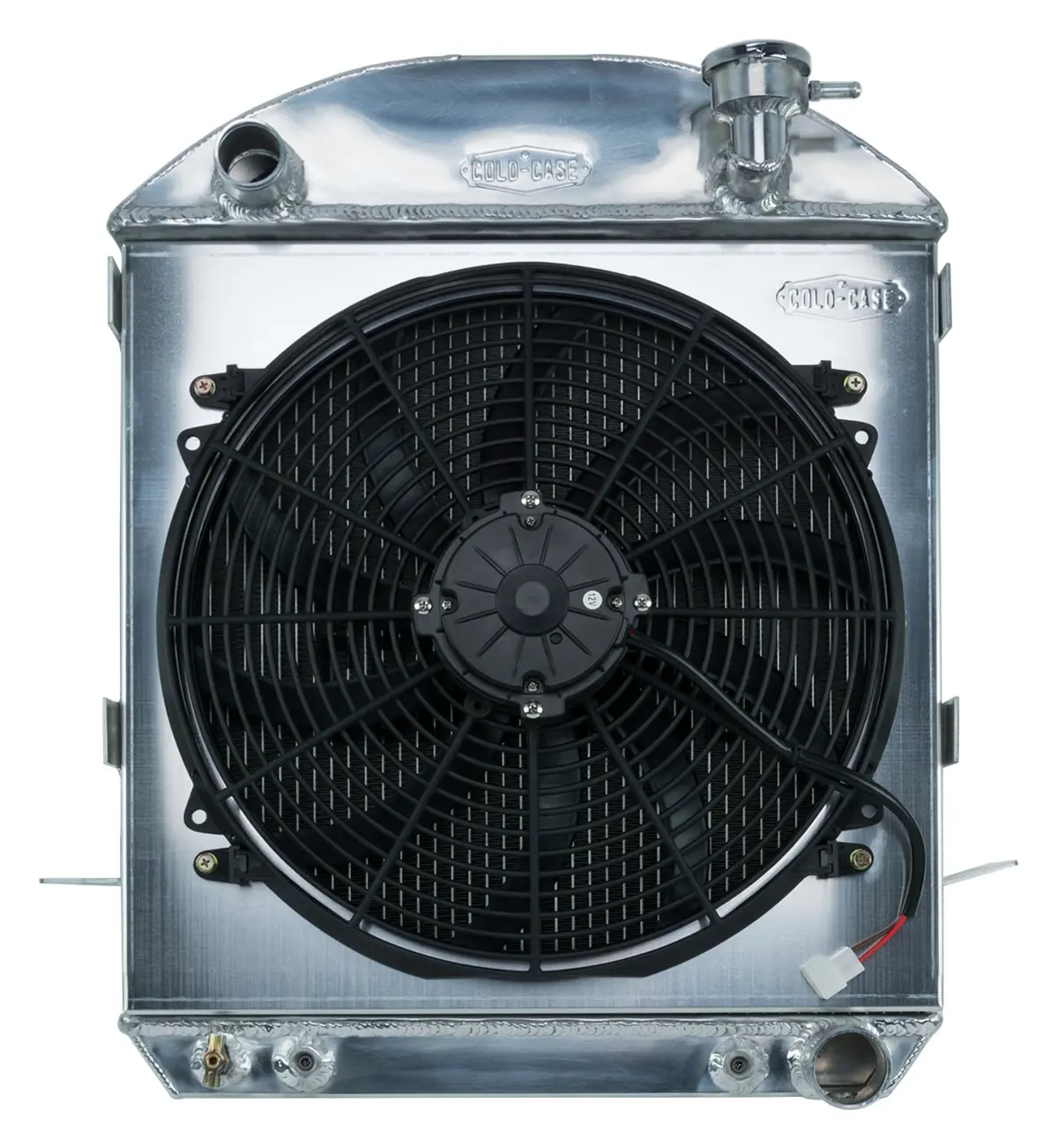 Cold Case - 2024-2027 Chevy T-Bucket Engine Aluminum Performance Radiator And 16In. Fan Kit 1