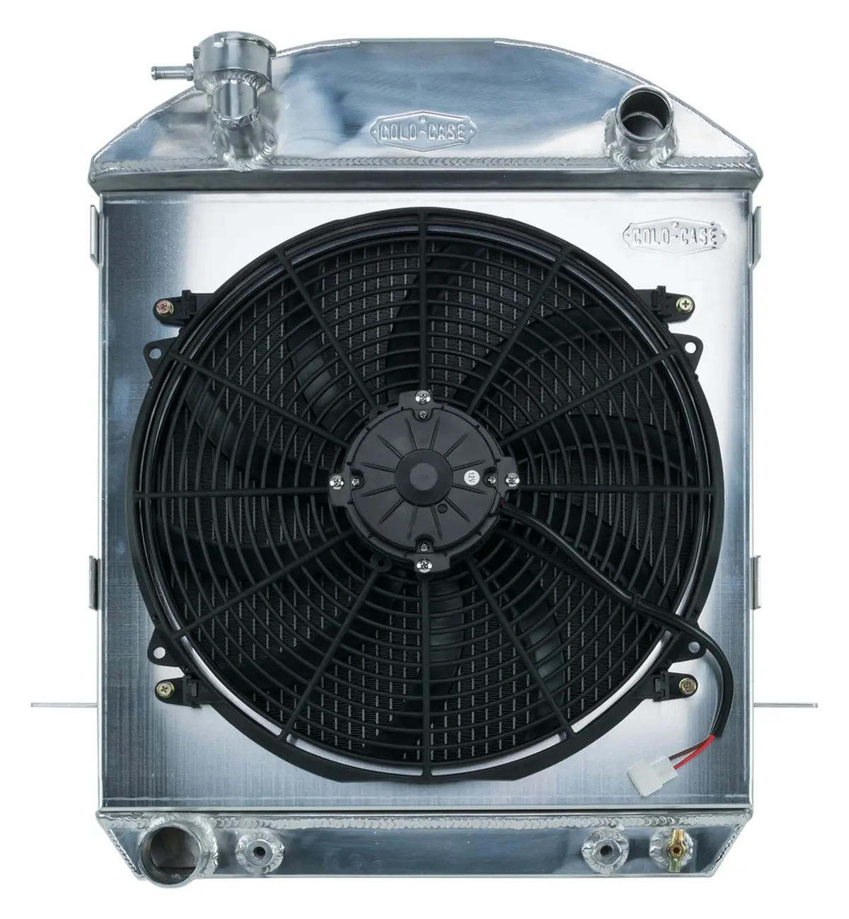 Cold Case - 2024-2027 Ford T-Bucket Engine Aluminum Performance Radiator And 16In. Fan Kit 1