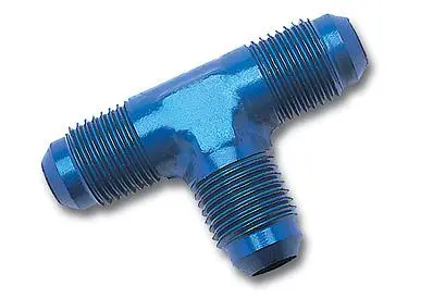 Russell Performance -4 An To 1/8In Npt Flare To Pipe Tee On Run Fitting 1