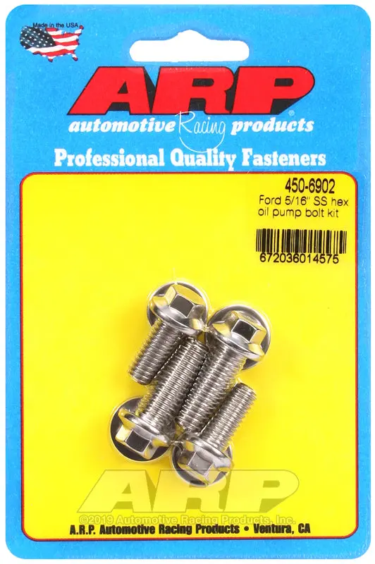 Arp Ford Ss 5/16In Hex Oil Pump Bolt Kit 1