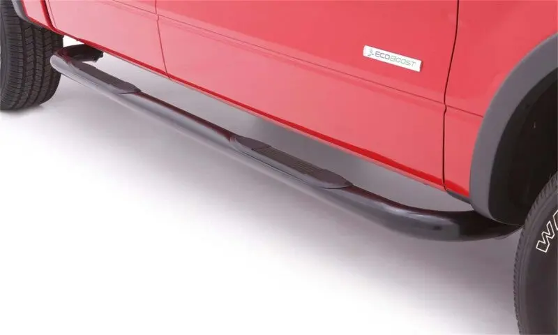 Lund 2019 Ram 1500 Crew Cab 3In. Round Bent Steel Nerf Bars - Black 1