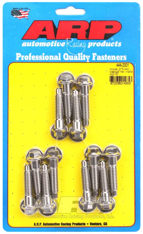 Arp Mopar 273-440 Wedge Hex Intake Manifold Bolt Kit 1