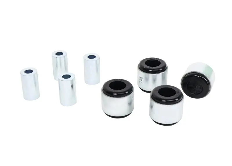 Whiteline 2021-2025 Ford Mustang Mach-E Rear Lower Trailing Arm Inner & Outer Bushing Kit 1