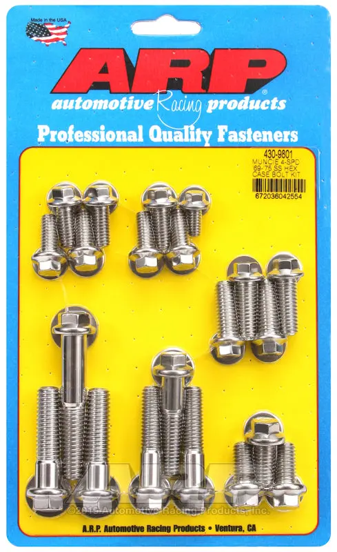 Arp Muncie 4-Spd 69-75 Ss Hex Trans Case Bolt Kit 1