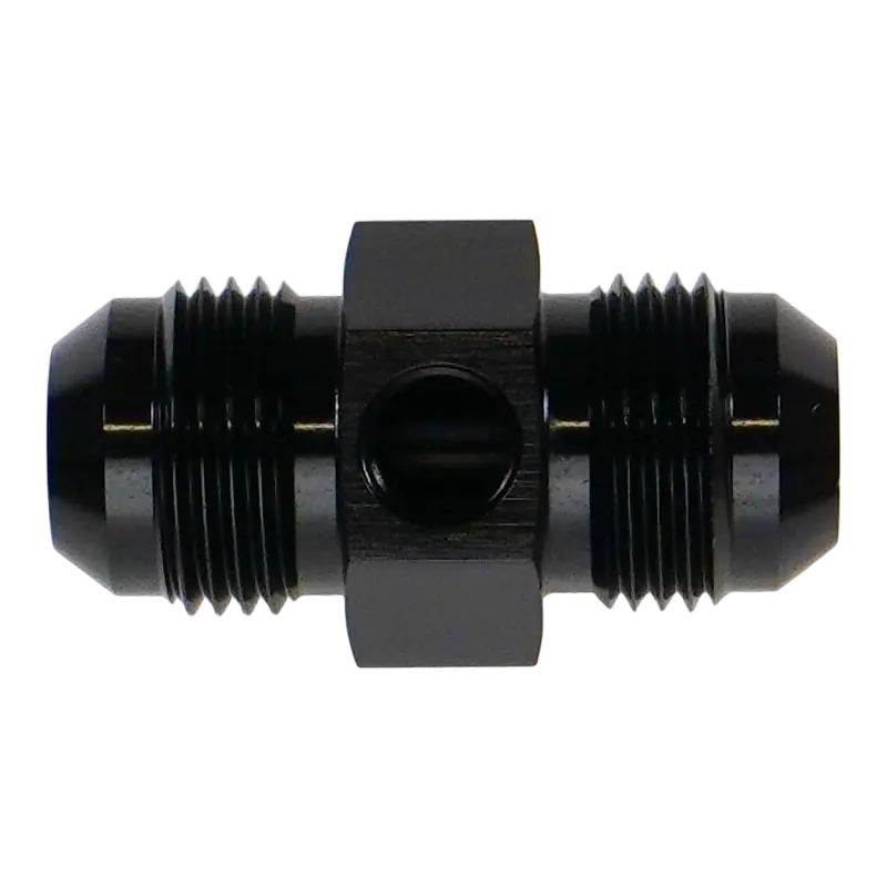 Deatschwerks An-10 Male Flare Gauge Adapter With 1/8In Gauge Port 1