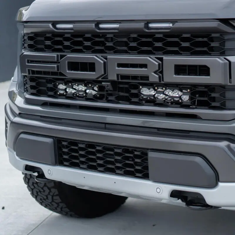 Baja Designs 2021+ Ford Raptor Onx6 Behind Grill Kit -10In. Amber D/C 2