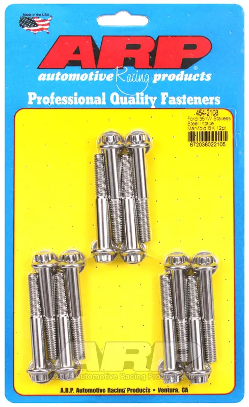 Arp Ford 351W Ss 12Pt Intake Manifold Bolt Kit 1