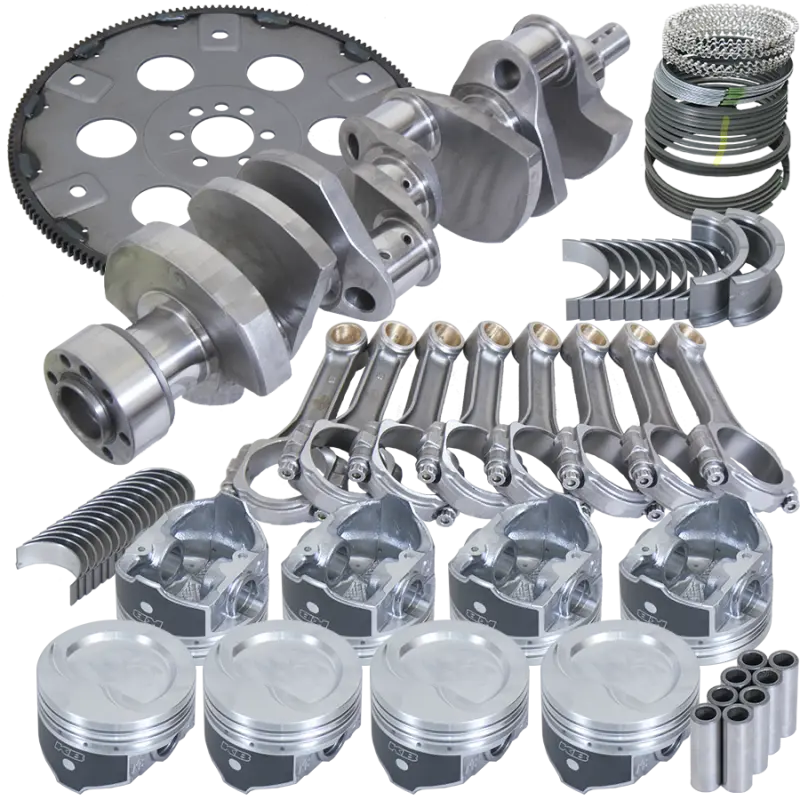 Eagle Chevy 350 1Pc 3.750In Crank 5.700In I-Beam Rod 4.060In Pistons 168 Tooth Fp Balanced Assembly 1